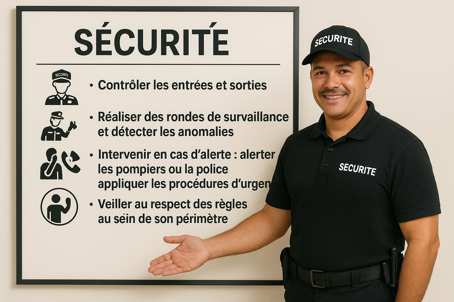Missions principales d’un agent de sécurité